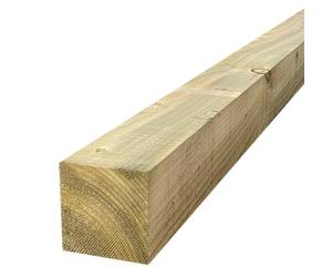 Pressure-Treated Square wooden post Gate or Fence posts garden timber wood 6ft 1.8m x 75mm x 75mm, Timber Fencing Post 3" x 3" fence posts, 6ft (180cm) Wooden Post