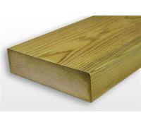 Pressure Treated Timber 6 x 2 Inch (150mmx50mm) Timber 2.4 Metre,Green - Planed Treated Timber, Timber battens 4x2 Inch, Treated Timber 150x50mm 6x2 Inch (15)