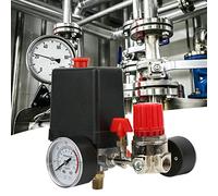 Pressure Valve Switch, High Accuracy Voltage Regulation and Sensitive Responsiveness, Save Power, Easy to Install and Operate, Material, Clear Reading, Gauges, for Air