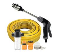 Pressure Washer - 15M Hose ABS Stainless Steel | Battery Car Cleaning Machine | Adjustable Foam Bottle Set for Water Spray Guns | Portable Pressure Washer for Use in Garden Un
