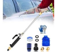 Pressure Washer, 2-in-1 High Pressure Power Washer, Jet Washers Nozzle,Portable Power Washer Gun, Jet Nozzle High Pressure Hose Nozzles for Garden Hose, Cars, Water Efficient (Black)