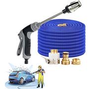 Pressure Washer,360° Rotating Waterblitz Pressure Wash, Hose Attachment (1set+7.5m Telescopic Water Hose)