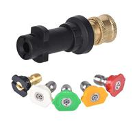 Pressure Washer Adapter, 1/4 Quick Connect Female Fitting, High Pressure Washer Coupler Quick Release Hose Pipe Connecting Parts Pressure Washer Adapter for Karcher