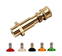 Pressure Washer Adapter 14 Inch with 5 Nozzle Tips for Multiple Spray Patterns Compatible with K2 to K6 Models Quick Release Connection for Home Use