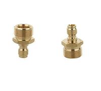 Pressure Washer Adapter 2PCS 1/4 Pressure Washer Coupling Adapter Quick Release Garden Hose Car Spray Gun Connector (8#)
