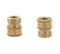 Pressure Washer Adapter 2PCS 1/4 Pressure Washer Coupling Adapter Quick Release Garden Hose Car Spray Gun Connector (9#)