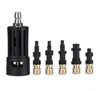Pressure Washer Adapter for Karcher Systems Features Brass Quick Release Socket and Nylon Outer Casing (A)