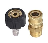 Pressure Washer Adapter, M22 to 1/4 inch Quick Connect kit, M22 14Mm to 1/4 Foot Connection