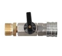 Pressure Washer Ball Valve M22-14 with 1/4 Inch Quick Connect, Stainless Steel and Brass Hose Switch for High Pressure Cleaning up to 4500 PSI