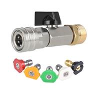 Pressure Washer Ball Valves M22 14MM Adapter Replacement, A | Coupling Ball Valves for High Pressure Wash Hose Switches, Water Flows, Easy Installation M22 14MM Adapter