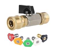 Pressure Washer Ball Valves M22 14MM Adapter Replacement, B | High Pressure Washer Hose Switches with Water Flows, Easy Installation, Enduring Connector M22 14MM Adapter