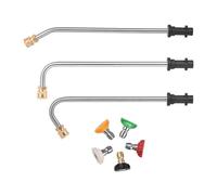 Pressure Washer Extension | Replacement Lance Gutter Cleaner Attachment, Pressure Washer Lance with Five Spray Nozzle Tips - For Outdoor Use: Garden, Patio, Balcony, Driveway, Floor