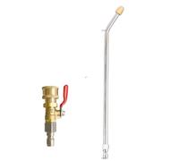 Pressure Washer Extension Wand High Pressure Car Washer Extension Wand 1/4" Quick Connect Lance with Valve Switch On/Off(Long 30 Degree)