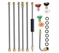 Pressure Washer Extension Wand - Multi Angle Heavy Hose | Garden Patio Gutter Cleaning Tool