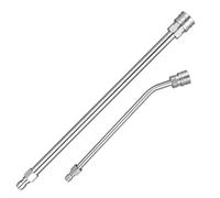 Pressure Washer Extension Wand, Stainless Steel Extension Lance (13.8"/35cm) and 30°Curved Extension Rod (8.7"/22cm),1/4 Quick Connect, 4000 PSI, 2Pcs