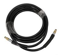 Pressure Washer Hose 5M Quick Connect Compatible With for karcher K2-K7 for | Brass and rubber construction supports up to 2610 PSI and 140℉ flexible quick connect couplings for easy