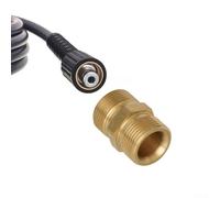 Pressure Washer Hose Extension Connector Adapter, Brass M22 14mm to 15mm Male Thread Female Coupler for High Pressure Washer with Swivel(B)
