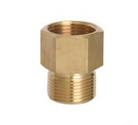 Pressure Washer Hose Extension Connector Adapter with Male Thread Female Coupler for M22 14mm to 15mm Swivel Fitting, Brass Construction, 1 Pack(C)