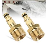Pressure Washer Hose Fittings - 2Pcs Brass M22 Quick Release Adapter - Compatible with Karcher Hose Connector