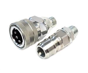Pressure Washer Jet Wash 19.5 mm Heavy Duty Quick Release 3/8" BSP Coupling Set
