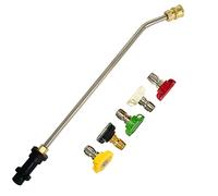 Pressure Washer Lance Extension Wand,Pressure Washer Angled Lance, Gutter Cleaner Tools for Karcher K2 K3 K4 K5 K6 K7,Spray Attachment Lance Wand Extension with 5 Spray Nozzles(30 Degrees)