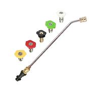 Pressure Washer Lance Extension Wand, Stainless Steel Spray Attachment Lance Wand Extension for Karcher K2 K3 K4 K5 K6 K7, Car Washer Cleaning Tool with 5pcs Spray Nozzles (30 Degree)