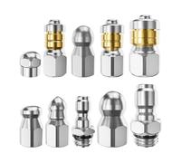 Pressure Washer Nozzle for Pipe Cleaning | Rotary Nozzle | 10 Pressure Washer Cleaner Nozzles | for Bathroom, Home, Kitchen, Garage, Parking and Draining Floors