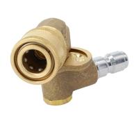 Pressure Washer Nozzle Tips, Quick Connect Spray Nozzles with 90 Degree Pivoting Coupler, 7pcs Metal Set for Car and Gutter Cleaning