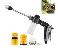 Pressure Washer, Power Washer, Hose Nozzle, Pressure Washer Gun, Blast Away Dirt Instantly Stainless Steel Universal Hose Fit, Tool Free Install for Patio Car