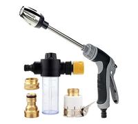 Pressure Washer, Power Washer, Spray Nozzle for Garden Hose High Pressure Adjustable, Metal Heavy Duty Water Hose Nozzle Sprayer for Car, Pet Washing, Plants Watering, Lawn, Garden, Patio Cleaning