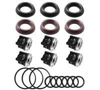 Pressure Washer Pump Check Valve with O-Rings Fit for Annovi Reverberi 18mm RK RKV RKA XRA XRC Series Water Pumps, Pressure Washer Packing Kit Replace AR1828 70-0179 AR1857, 21Pcs