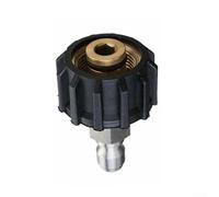 Pressure Washer Quick Coupling Adapter 1/4 QD Male to M22 15mm Female for Karcher HD HDS MC Series Units (3/8 QD male to M22 14mm female)