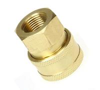 Pressure Washer Quick Release 3/8 Brass Coupling Connector Male Female G38 Thread for Hose Connection and High Pressure Washer (Female)