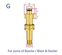 Pressure Washer Snow Foam Lance Adapter Connector Professional Metal Quick Connect Fitting for Bosch High Pressure Cleaner Car Wash Garden Hose Compatible(G)