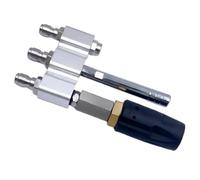 Pressure Washer Soft Wash Nozzle, Downstream 3-in-1, 1/4'' Quick Connect, Stainless Steel, 0-60° Variable Spray Patterns, 3-7 GPM Adjustable, Long Range