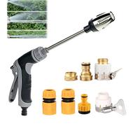 Pressure Washer, Spray Nozzle, Durable Stainless Steel,Easy Installation,Universal Compatibility, 360° Rotating for Three Spray Modes with Foam Pot (A Set of 46-Point connectors)