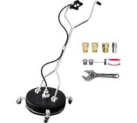 Pressure Washer Surface Cleaner with 21-Inch Plate, 4 Wheels, Dual Handle, Stainless Steel Housing, Max 4000 PSI for Driveway and Surface Cleaning