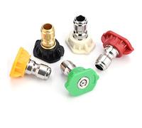 Pressure Washer Tips, 5Pcs Power Washer Soap Nozzle Tips, 0, 15, 25, 40, 60 Degrees, for Quick Connect Hot
