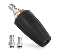 Pressure Washer Tips Turbo Nozzle, 4000 PSI Max. 5000 PSI 360° Rotating Spray Pressure Washer Turbo Tips with 1/4” 3/8” Quick Connect for Garden Car Concrete Brick Vinyl Surface 4.0 GPM 4.0 Orifice