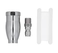 Pressure Washer Turbo Nozzle Heavy Duty Brass 3600PSI Rotating Nozzle with 1/4in Quick Connect for Hot Cold Water Efficient Cleaning Dirty Brick Paint Concrete