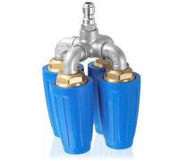 Pressure Washer Turbo Nozzle, Turbo Nozzle Pressure Washer, 2.0 Orifice 4-12 Gpm 4000 Psi 360° Rotating with 1/4" Quick Connector (Four Turbo Nozzle)
