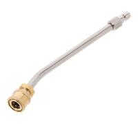 Pressure Washer Wand 30/90 Degree Y Shaped Curved Rod | Stainless Steel Brass Build, Silver Finish, Versatile Angles for Patios, Porches, Car and Radiator Cleaning
