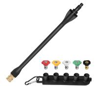 Pressure Washer Wand 308494075 with 5 Spray Nozzles and 1 Tips Holder for Ryobi, Portland, Husky pressure washer gun