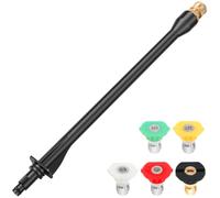 Pressure Washer Wand Replacement with 5 Spray Pressure Washer Nozzle Tips, 16 Inch, Compatible with Ryobi Pressure Washer Gun, 2000 PSI