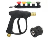 Pressure Washer Water Gun Quick Connect Nozzle and Hose Adapter Compatible with Nilfisk Parkside Car Cleaning(B)