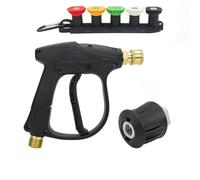 Pressure Washer Water Gun Quick Connect Nozzle and Hose Adapter Compatible with Nilfisk Parkside Car Cleaning(C)