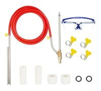 Pressure Washer Wet Sandblasting Attachment with Dustless Abrasive Kit Including Ceramic Nozzles and Washers for Rust, Graffiti, and Paint Removal up to 5000 PSI