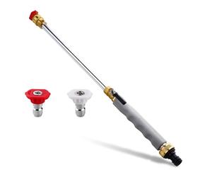 Pressure Water Hose Nozzle with 2 Nozzles and Easy Connecting Design for Outdoor and Car Washing Upgraded Nozzle Electric