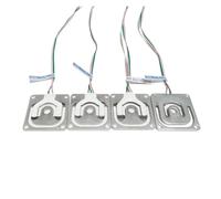 Pressure Weighting Sensor, 4PCS Flat Miniature Load Cell Sensor 10kg 50kg Ultra Thin Micro Weight Sensor for Smart Devices and DIY Weighing Projects,Measure Force, Pressure, Displacement(30kg)