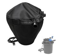 Pressurized Biological Pond Filter Cover,Waterproof Heavy Duty Pond Filter Insulated Cover with Plush Lining (Black,Cover Only)